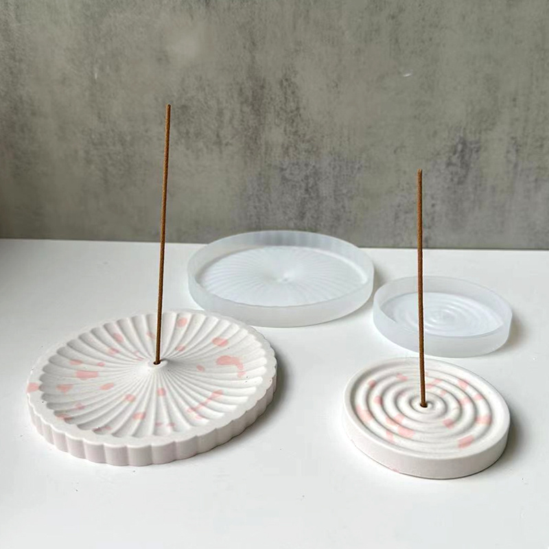 Incense Holder - 1개의 실리콘 향꽂이 몰드, DIY 원형
