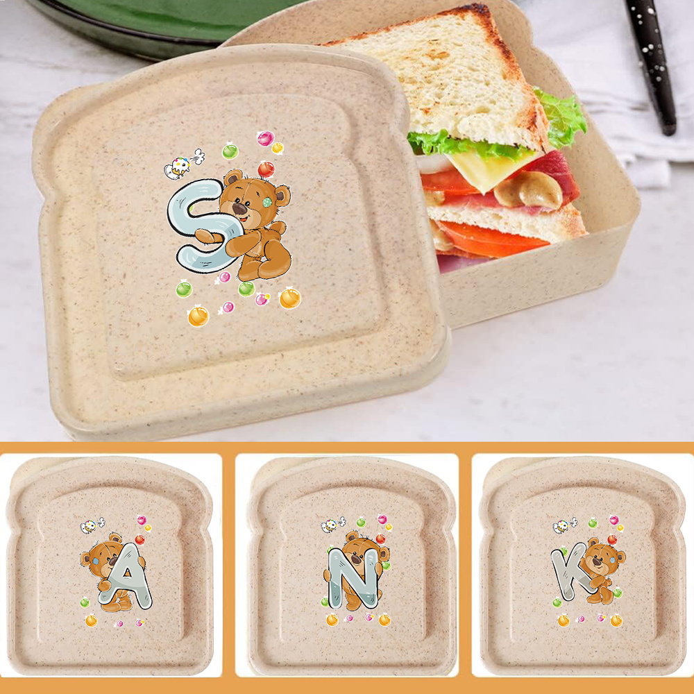Bento Box - 토스트 도시락 보관 상자 밀봉 가능