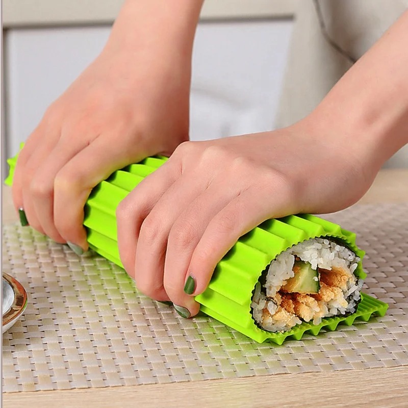 실리콘 핸드 롤 스시 롤링 커튼 대나무 모조 일본 스시 - Sushi Making Kit 리뷰 및 가격
