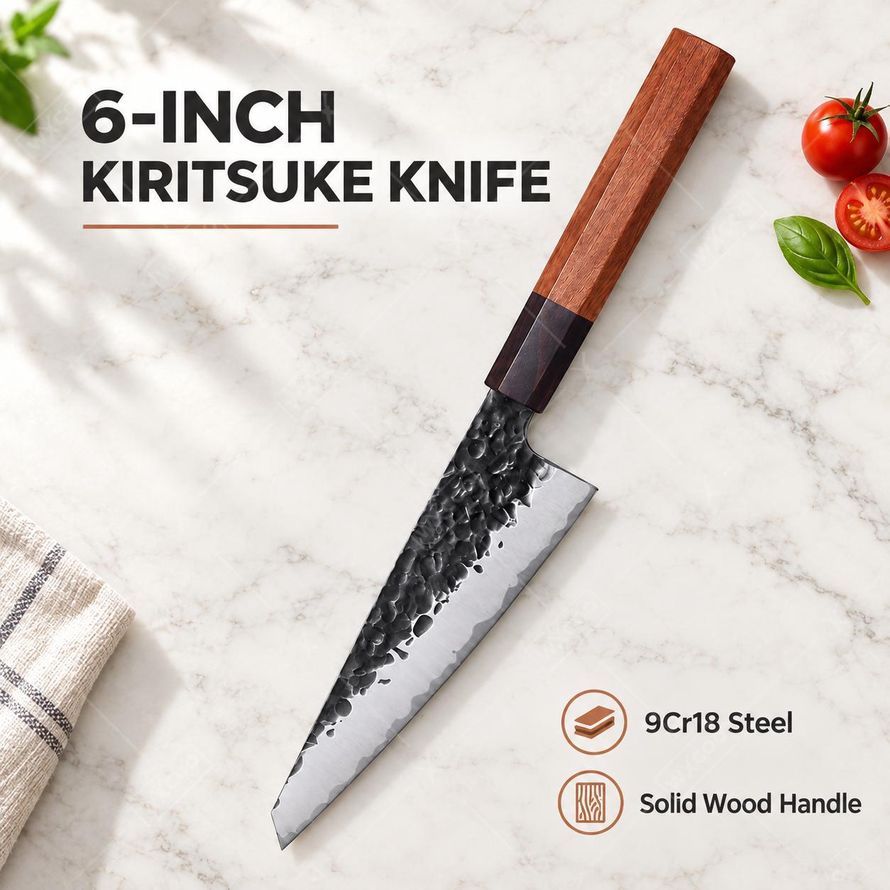 WXCOO 수제 일본식 분카 칼, 6인치 키리츠케 칼. - Japanese Knife 리뷰 및 가격
