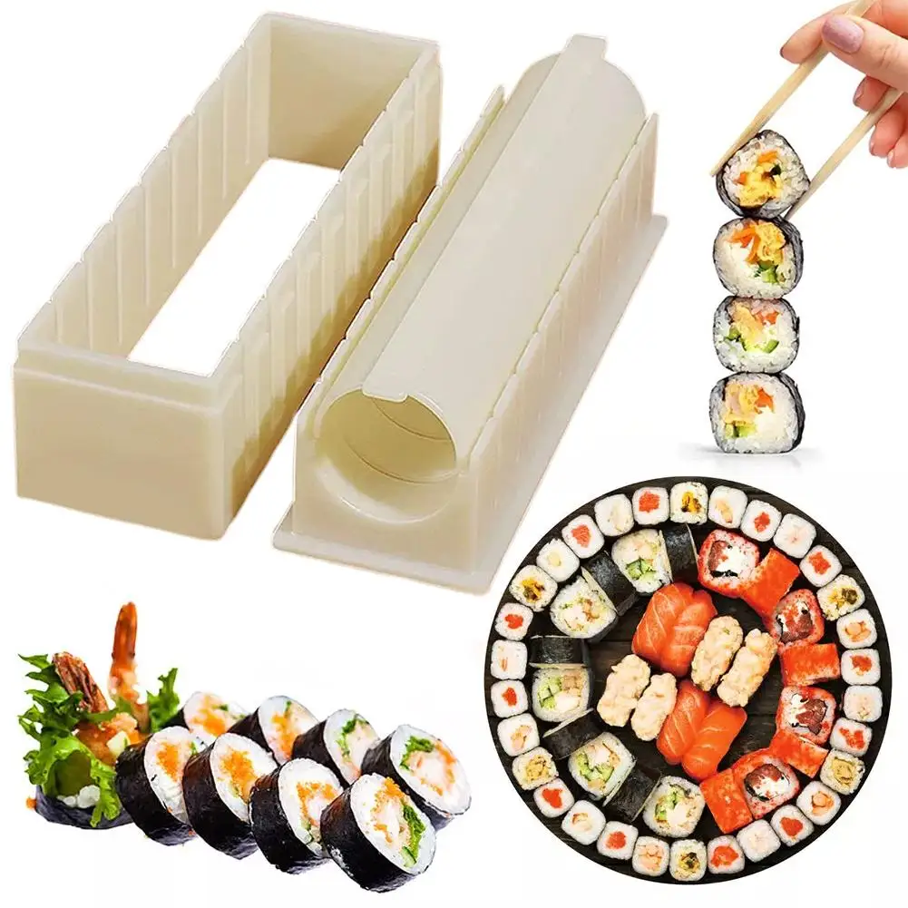재사용 가능한 플라스틱 스시 제조 도구 세트, 둥근 모 - Sushi Making Kit 리뷰 및 가격
